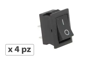 

4 PCs Button Switch rocker square double-pole 12V Push Button Switch 2 Pin car boat hole 12 X19mm