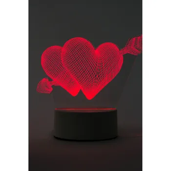 

3D LED heart lamp with Arrow 3 colors