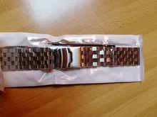 Correa de acero inoxidable para reloj de 18mm, 20mm, 22mm y 24mm para hombre y mujer, banda de Metal sólido cepillado para Gear S3, accesorios para reloj