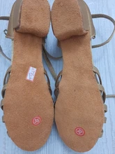 RU Stock alta calidad nueva llegada al por mayor niñas niños/niños tango salón de baile salsa Latino zapatos de tacón bajo