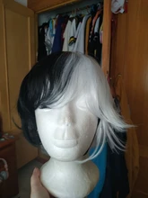 LUPU negro rubio corto pelucas de pelo sintético chico guapo Cosplay peluca Natural falsas pelo de alta temperatura de fibra