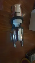 Soporte de riel de ducha de alta calidad, accesorios de baño universales, ABS cromado, 20 ~ 25mm