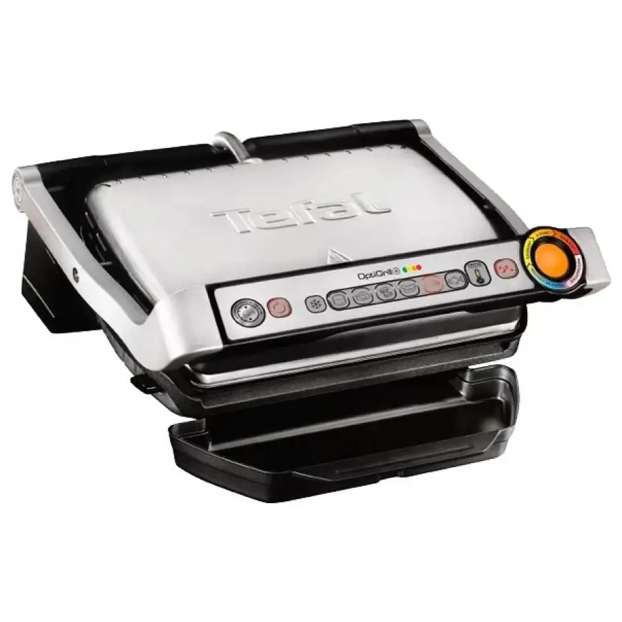 Электрогриль Tefal Optigrill+ GC712, 6 программ, для стейков, Тефаль, автоматическое приготовление+ книга с рецептами в подарок - Цвет: GC712D34