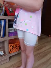 Pantalones cortos de encaje transpirables para niñas, ropa interior de seguridad antivaciado, suave, para adolescentes