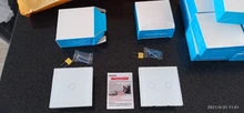 Wall-Lamp Light-Switch Glass-Panel Crystal 1gang Single-Control UBARO White Standard