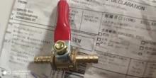 Pipe-Fittings Valve Ball Hose Barb Inline Water-Oil Brass Shutoff 6mm-12mm Air-Gas