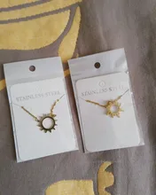 DOTIFI 316L collar de acero inoxidable Chapado en étnicos tótem solar collares con colgantes encanto mujeres cumpleaños fiesta de joyería de moda