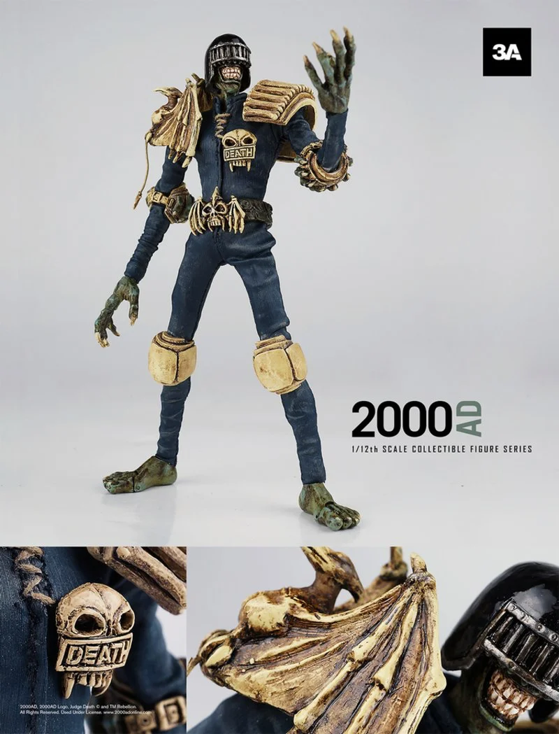 ThreeA 2000 AD судье смерти 1:12 Масштаб экшн фигура