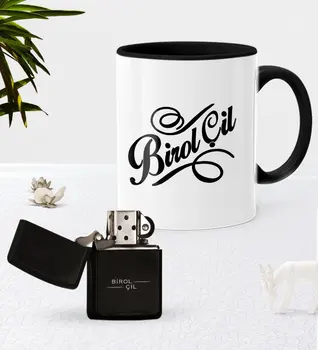 

Father's Day Custom Is Black Mug Cup Gasoline Metal Lighter Seti-5