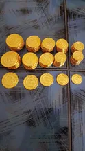 Monedas de plástico de piratas para niños, juego de monedas de oro para decoración de fiesta, 100 Uds.