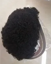 Corte Pixie-Peluca de cabello humano Afro rizado, hecha a máquina, corta, brasileña, Remy