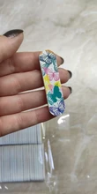 Más de 50 unids/lote Archivo de clavo de Mini tampón para uñas doble-cara estampada portátil pedicura manicura Vijlen uñas papel de lija archivo