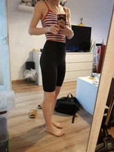 Mallas cortas de cintura alta para mujer, pantalones de chándal a la moda, ajustados, para correr, Fitness, informales, 4 colores