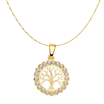 

Choker 18k Gold Tree of Life 15mm. Chain 42cm. [AC0908]