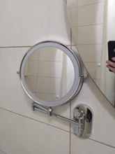 Bathroom Mirror Led Touch Dimming Adjustable Magnification