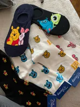 Disney 1 par nuevo de las mujeres calcetines japonés de anime de dibujos animados Mickey Minnie pato chica Calcetines de algodón absorbente de sudor deportes casual Calcetines