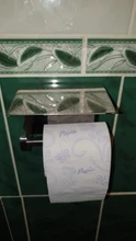 Paper-Holder Shelf Toilet Wall-Mounted Phone-Storage Bathroom-Access Stainless-Steel