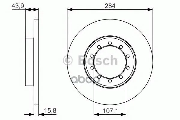 Тормозной Диск Bosch арт. 0986479A34