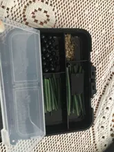 Unids/caja de equipo de pesca de carpa, mangas Kit que incluye antienredos, cuentas de tope de gancho, tornillo de cebo giratorio Boilie, 300