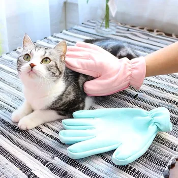 

Glove-brush for pet for счесывания wool