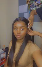 Rosabeauty-Peluca de cabello humano Remy para mujeres negras, 4x4 postizo Frontal de encaje, 28 y 30 pulgadas, pelo liso brasileño predespuntado