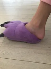 Stitch-zapatillas en forma de patas de Animal para niño y niña, pantuflas de garras de monstruo, pantuflas de dibujos animados, Zapatillas de casa cálidas de felpa suave