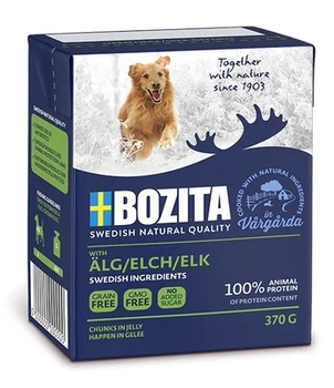 

Bozita naturals jelly pieces for dogs with moose meat naturals elk 0,37 kg x 6 PCs