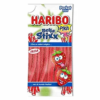 

Haribo Balla Stixx Pika strawberry flavor Pocket Size