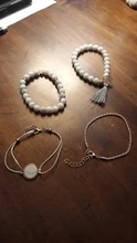 Conjunto de pulseras y brazaletes con abalorios bohemios para mujer, pulsera de cuerda con cuentas Vintage para mujer, accesorios de joyería bisutería multicapa