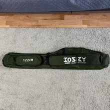 Soporte de caña de pescar plegable portátil, bolsa de almacenamiento de herramientas para caña de pescar