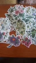 60 unidades/Paquete de pegatinas de flores para decoración, bricolaje, álbum diario, planificador, pegatinas, papelería, etiqueta adhesiva para útiles escolares
