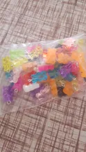50 Uds cristal caramelos oso colgante encantos para collar pulsera pendientes joyería hallazgos para hacer bricolaje osos regalo de Navidad 11*22mm