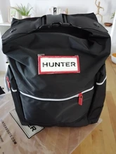 Hunter-mochila grande para hombre y mujer, bolso de ocio, a prueba de lluvia, ligera, tendencia con botón superior, mochila escolar para ordenador