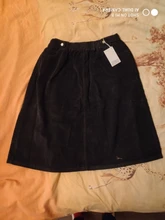 Corduroy Skirt Harajuku Plus-Size Faldas A-Line Vintage High-Waist Women Lady Female