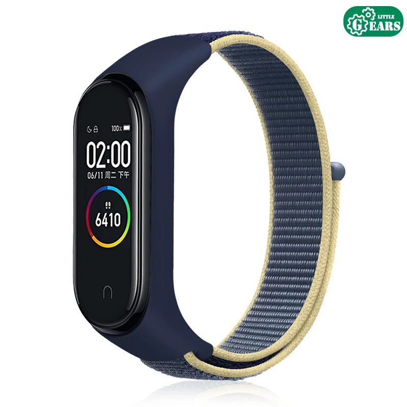 LITTLE GEARS MI BAND 4主图 NYLON AZUL MARINO