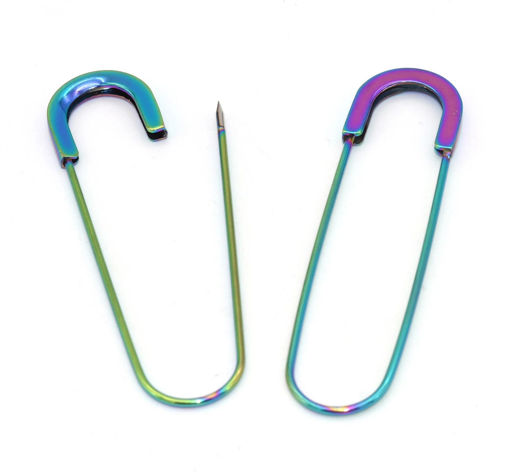 Spille Da Balia Grandi 80mm | MetallO Placcato Oro | 7 Fori | Per Gonne, Kilt E Fai Da Te - Foto 11