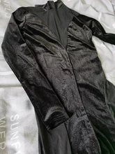 Joskaa-Mono de almazuela de terciopelo para mujer, traje de malla de manga larga, Sexy, para Club, una pieza, ajustado, para invierno, 2020