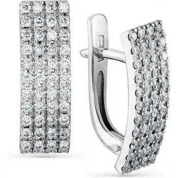 

Master brilliant earrings with 88 diamonds in red gold