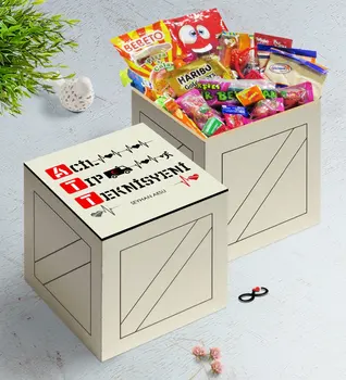 

Personalized Emergency Medical Technician In Wooden Box Nostalgic Lezzetler Gift Seti-3