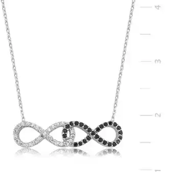 

KUTAYDAN 925 Sterling Silver Infinity Ladies Necklace