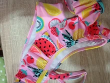Ropa de baño de playa para bebés, bañador de sandía, traje de baño, bikini de verano de una sola pieza
