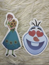 Toy Story Skateboard Laptop Princess-Stickers Frozen Mickey Winnie Pooh Waterproof Disney