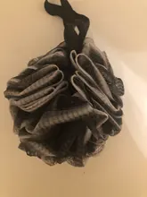 Bola de baño de carbón de bambú flores de baño esponja ducha PUF bola estropajo malla PUF esponja de baño fácil de usar