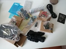 Kit completo de máquinas de tatuaje, pistola de tinta negra, fuente de alimentación, agarres, herramientas de arte corporal, conjunto de tatuaje, maquillaje permanente