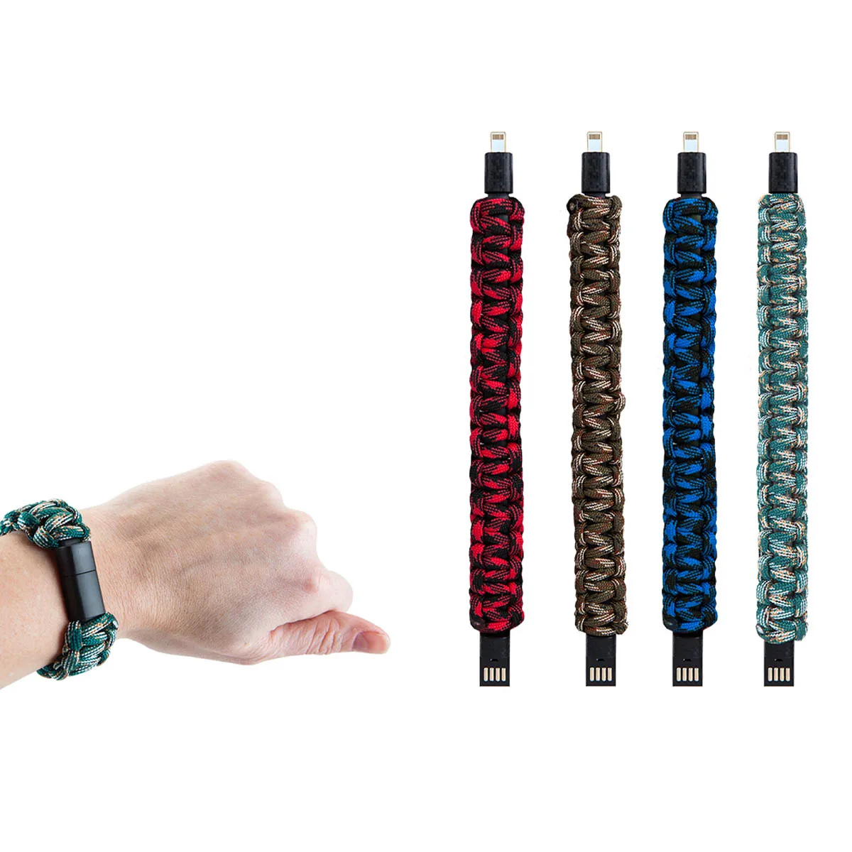 Bracelet with Lightning charger and Micro USB included 2 in 1 Chargers Lightning and MicroUSB practice