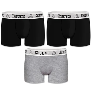 

KAPPA Boxers type boxer pack 3 units in black color and Grey for men