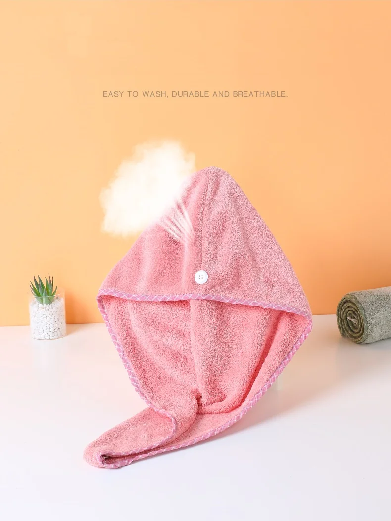 Magic Quick Dry Hair Hat Women Bathroom Super Absorbent Microfiber Bath Towel Hair Dry Cap Drop Shipping