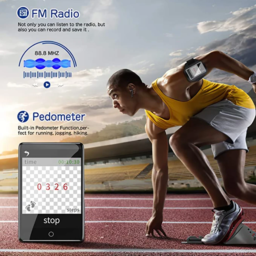MP3 player Bluetooth 5.0 Music Player2.4 inch