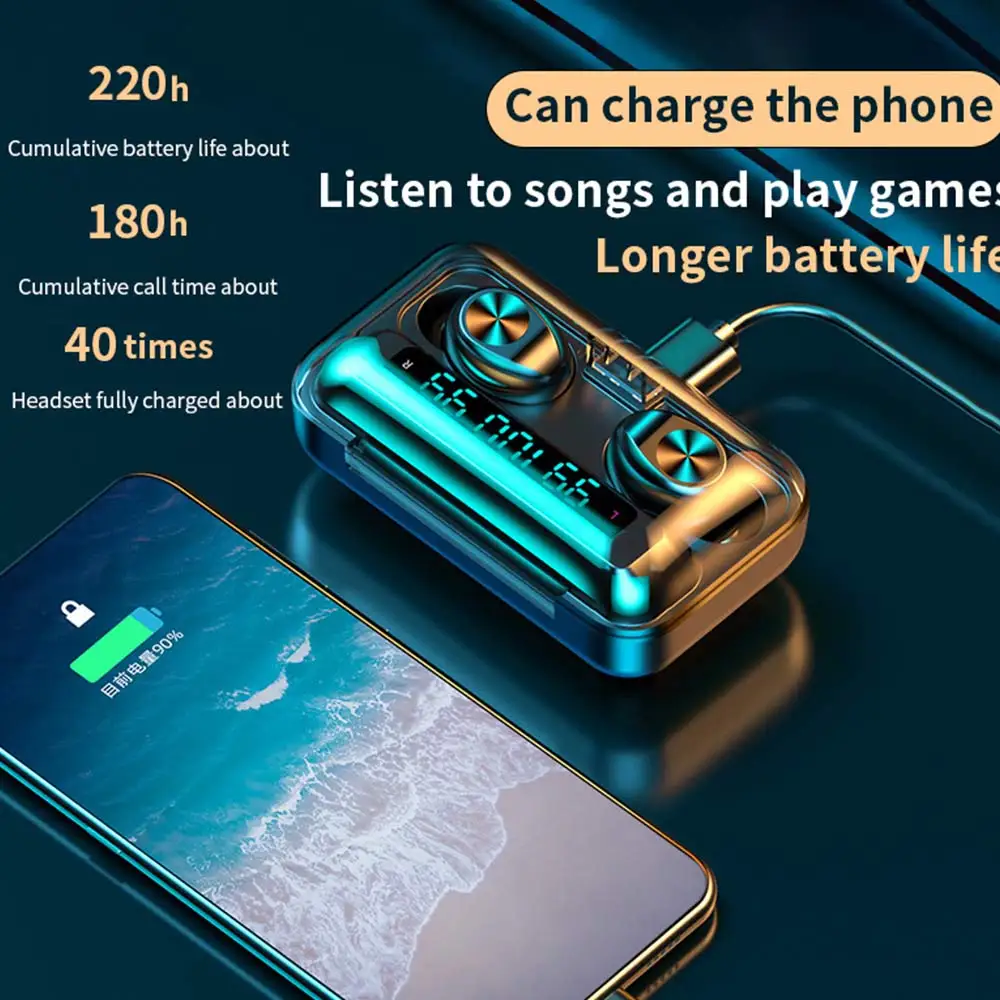 Лидер продаж беспроводные наушники серии F9 Bluetooth TWS Спортивная гарнитура