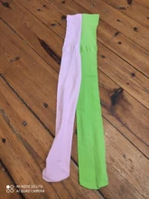 Medias de color caramelo para niñas, pantis bonitos de terciopelo, combinación de colores contrastantes, calcetines para danza cálidos para Primavera/otoño